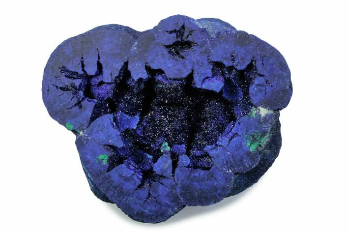 Vivid Blue Cut/Polished Azurite Nodule - Siberia #379848